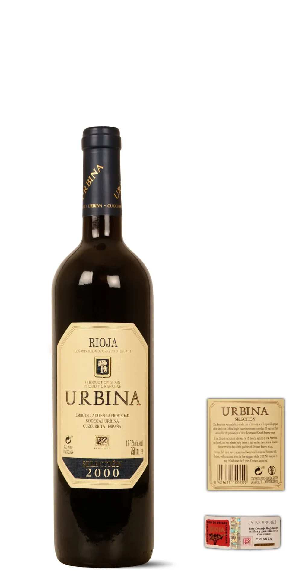 Bodegas Urbina - Rioja Selección Tempranillo 2000
